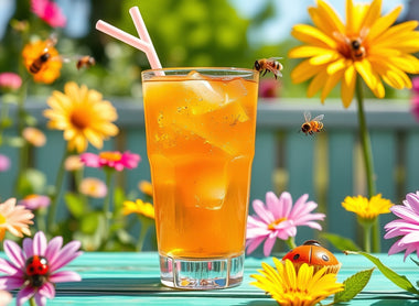 Buzzing Bug-tastic Brew: Honey Iced Tea Delight!