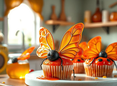 Buzzing with Bliss: Honey Caramelized Bug-Winged Delights!