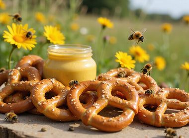 Bee-utiful Bliss: Honey Mustard Pretzel Perfection! 🐝🌿