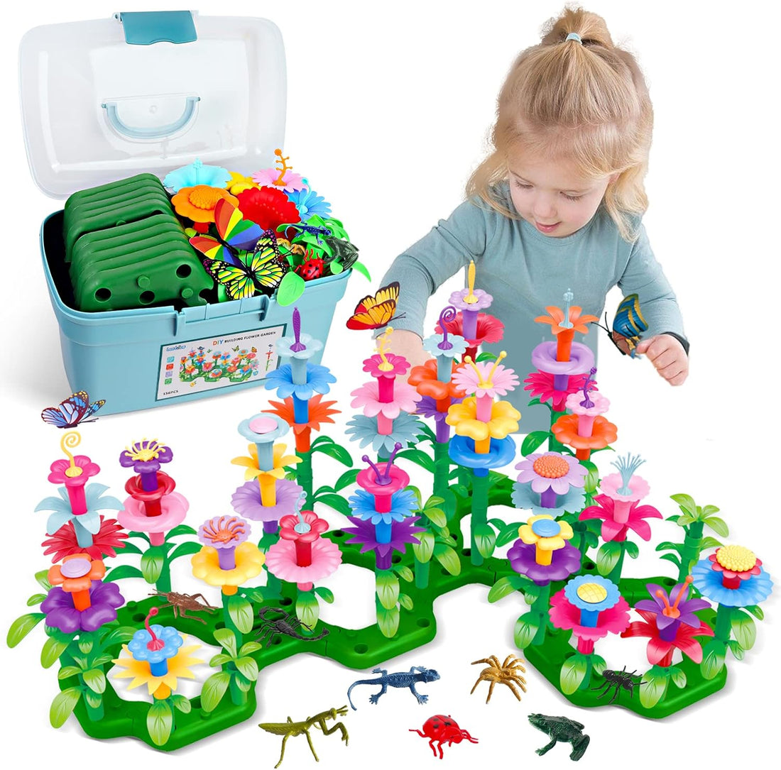 Discover the Best Gardening Adventure: Dive into STEM Learning with Our Insect Flower Garden Building Set for Curious Young Minds!