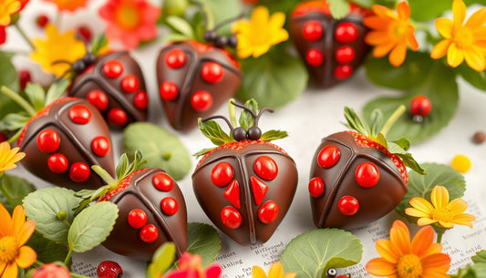 Ladybug Love: Chocolate-Covered Strawberry Delights!