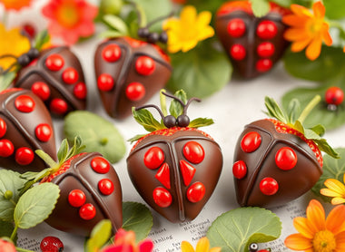 Ladybug Love: Chocolate-Covered Strawberry Delights!