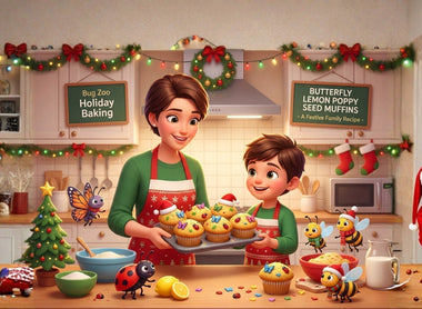 Cozy lemon muffins with a poppy seed crunch - time for holiday baking fun ❄️