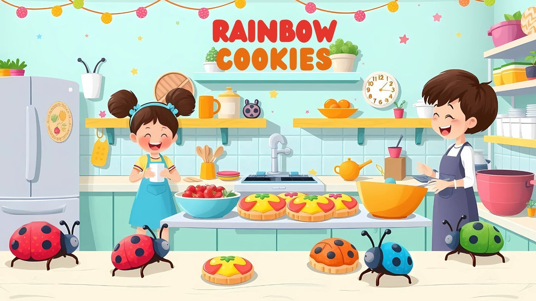 Rainbow Beetle Cookies – A Colorful Crunch to Bug You!