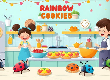 Rainbow Beetle Cookies – A Colorful Crunch to Bug You!