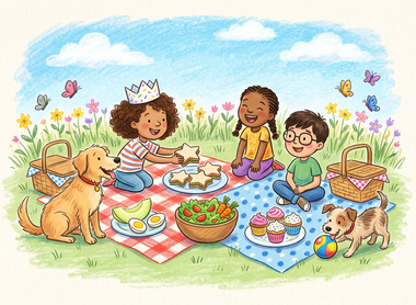 A whimsical summer feast for little critters in the garden!