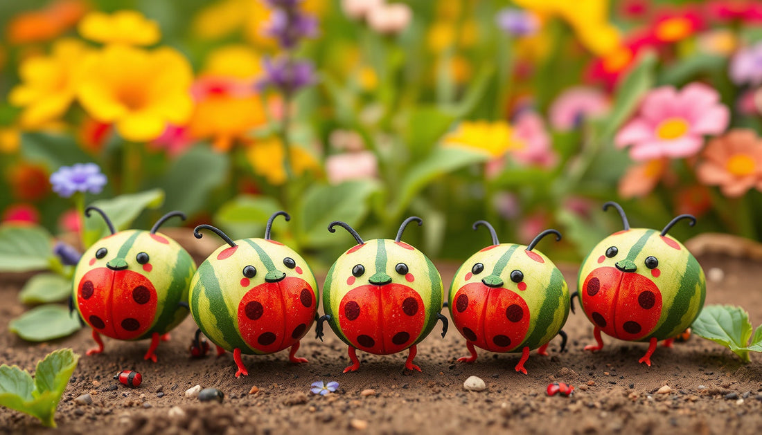 Mini Melon Marvels: Adorable Watermelon Ladybugs!