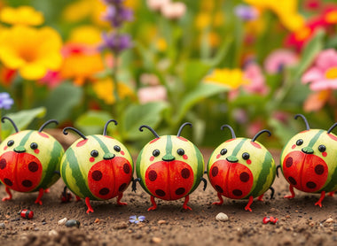 Mini Melon Marvels: Adorable Watermelon Ladybugs!