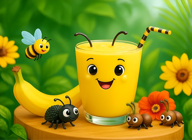Buzzing Banana Bug Bliss Smoothie
