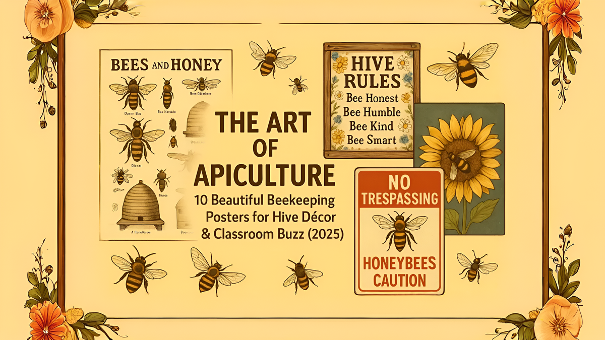 Apiculture Poster The Art of Apiculture: 10 Beautiful Beekeeping Posters 🐝