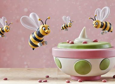 Bubbling Buzzing Bee Pudding Bliss 🐝🌞