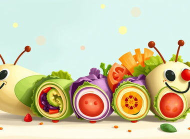 Caterpillar Veggie Wraps – A Crunchy, Colorful Caterpillar Creation!