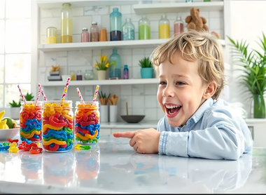 Creative Caterpillar Smoothies in Jars! 🐛💐