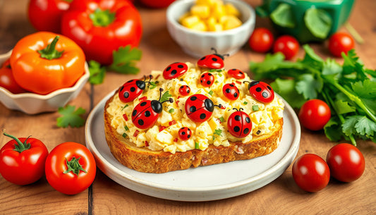 Lovely Ladybug Egg Salad Toast!