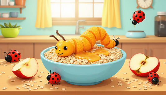 Heavenly Honey Apple Caterpillar Oatmeal!