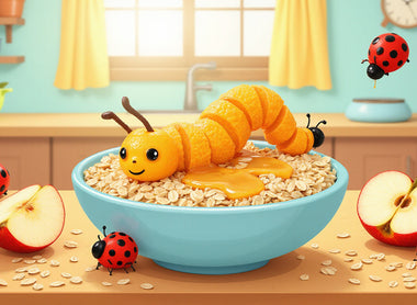 Heavenly Honey Apple Caterpillar Oatmeal!