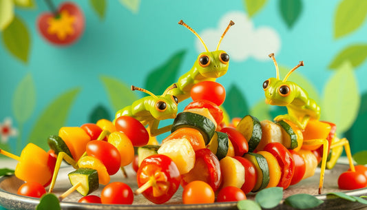 Praying Mantis Veggie Skewers – Skewering Your Taste Buds!
