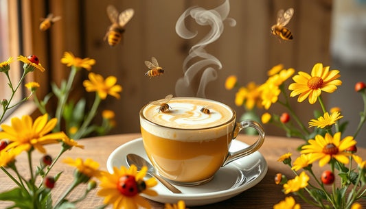 Buzzing Bee Pollen Honey Latte Bliss