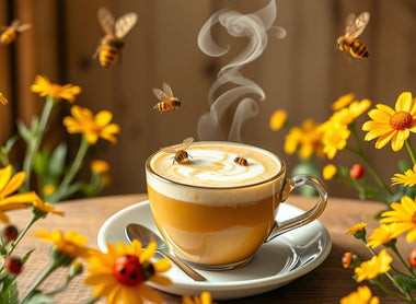 Buzzing Bee Pollen Honey Latte Bliss