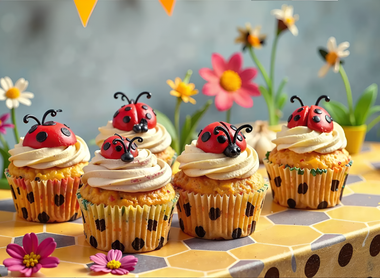 Honeycomb Hooray for Ladybug Cupcakes! 🐞👍