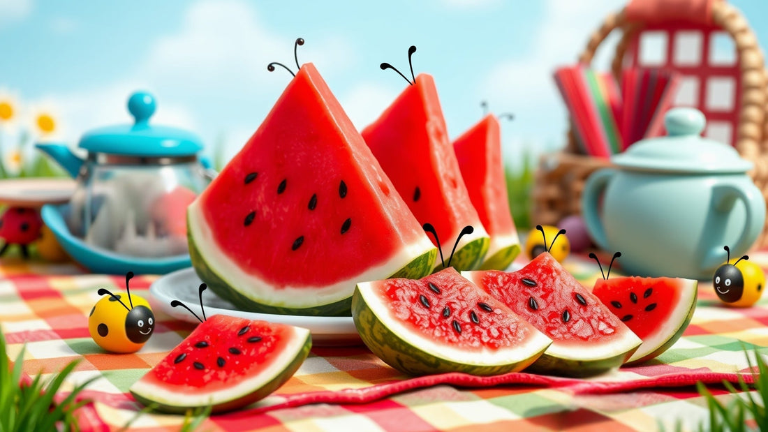 Ladybug Watermelon Wedges – A Bug-Squishing Summer Snack!