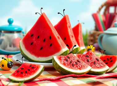Ladybug Watermelon Wedges – A Bug-Squishing Summer Snack!