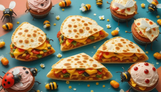 Buzzing Bites: Fly into Flavorful Quesadilla Delights!