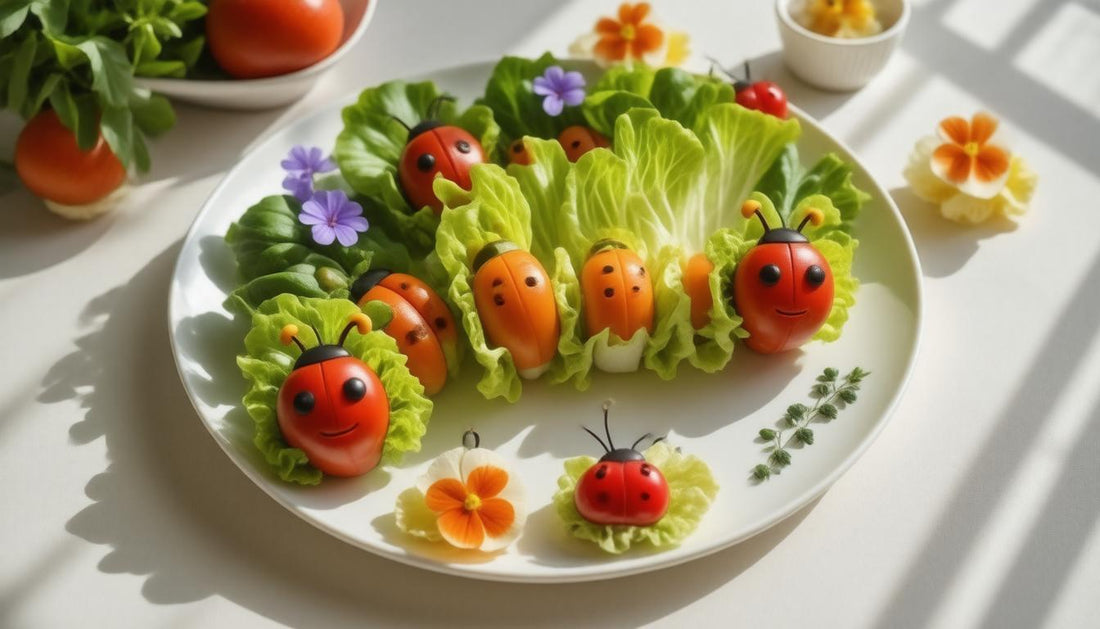 Delightful Caterpillar Lettuce Wraps: A Fresh and Flavorful Twist on a Classic Snack!