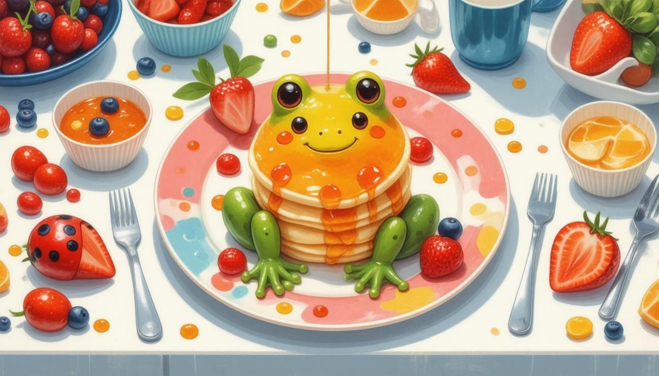 Grumpy Pancake Frog Hop Into Breakfast: Delightful Frog-Shaped Pancakes for a Fun Family M ...