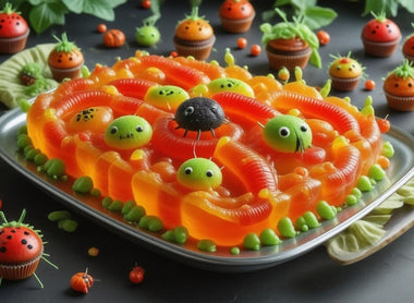 Deliciously Disturbing: How to Create a Creepy Crawly Gelatin Wiggle Dessert That Will Thrill Your Guests!🦠✨