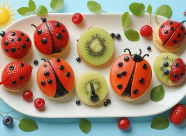 Delightful Creations: Transforming Ladybug Fruit Halves into a Fun and Healthy Snack!