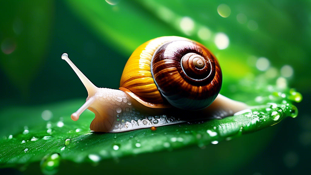 ## DALL-E Prompt Ideas for The Fascinating Lives of Snails:

**Option 1 (Realistic):**

> A macro photograph of a snail on a vibrant green leaf, with raindrops clinging to its shell and the leaf, show