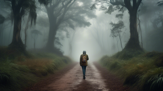 DALL-E prompt:

A person standing at a crossroads in a misty forest, holding a compass and looking confused, with multiple winding paths leading off in different directions, some fading into the dista