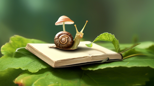 ## DALL-E Prompt Ideas for The Joy of Snail Watching: 

**Option 1 (Literal):**

* A person with a magnifying glass observing a snail on a leaf with a look of wonder and joy on their face. 

**Option 