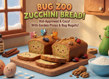 Buzzy Zucchini Bread with Walnut Bug Nuggets Recipe