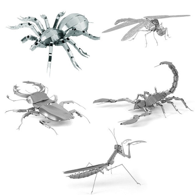 DIY Insect Metal 3D Puzzle - Stainless Steel Models