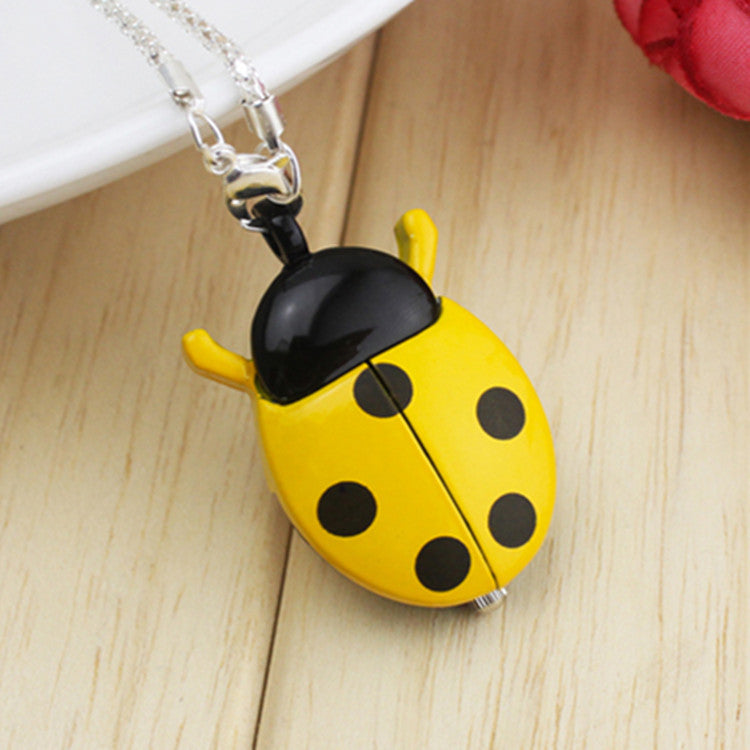 🐞Ladybug Timekeeper: Adorable Pocket Watch Keychain for Buggy Timing!🐞 - Bug Zoo Store