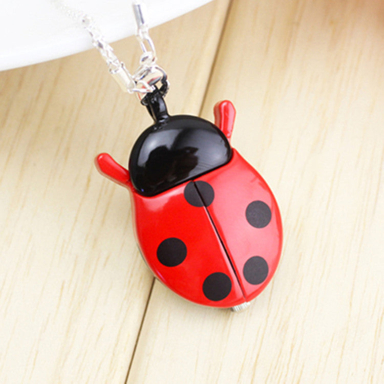 🐞Ladybug Timekeeper: Adorable Pocket Watch Keychain for Buggy Timing!🐞 - Bug Zoo Store