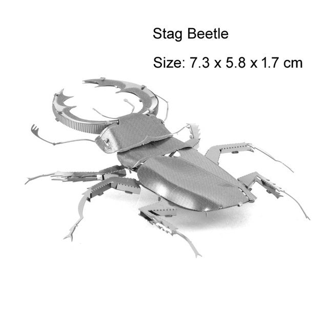 DIY Insect Metal 3D Puzzle - Stainless Steel Models