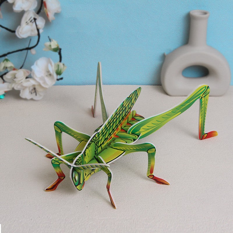 DIY 3D Puzzle Insects - Butterfly, Honeybee, Mantis, and More