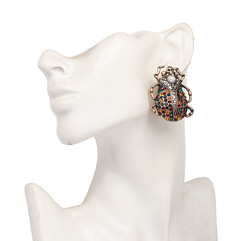 Bling Your Beetle: Glittering Ladybug Earrings 🐞💥 - Bug Zoo Store