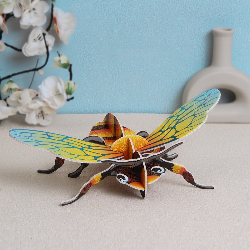 DIY 3D Puzzle Insects - Butterfly, Honeybee, Mantis, and More