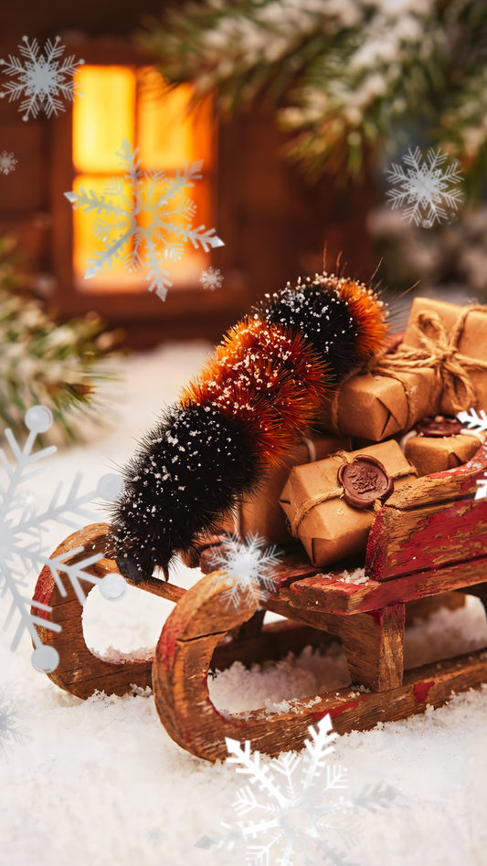 The Woolly Sleigh Ride Phone Wallpaper (4K)