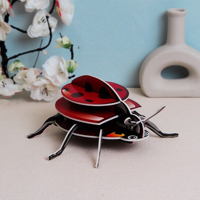 DIY 3D Puzzle Insects - Butterfly, Honeybee, Mantis, and More