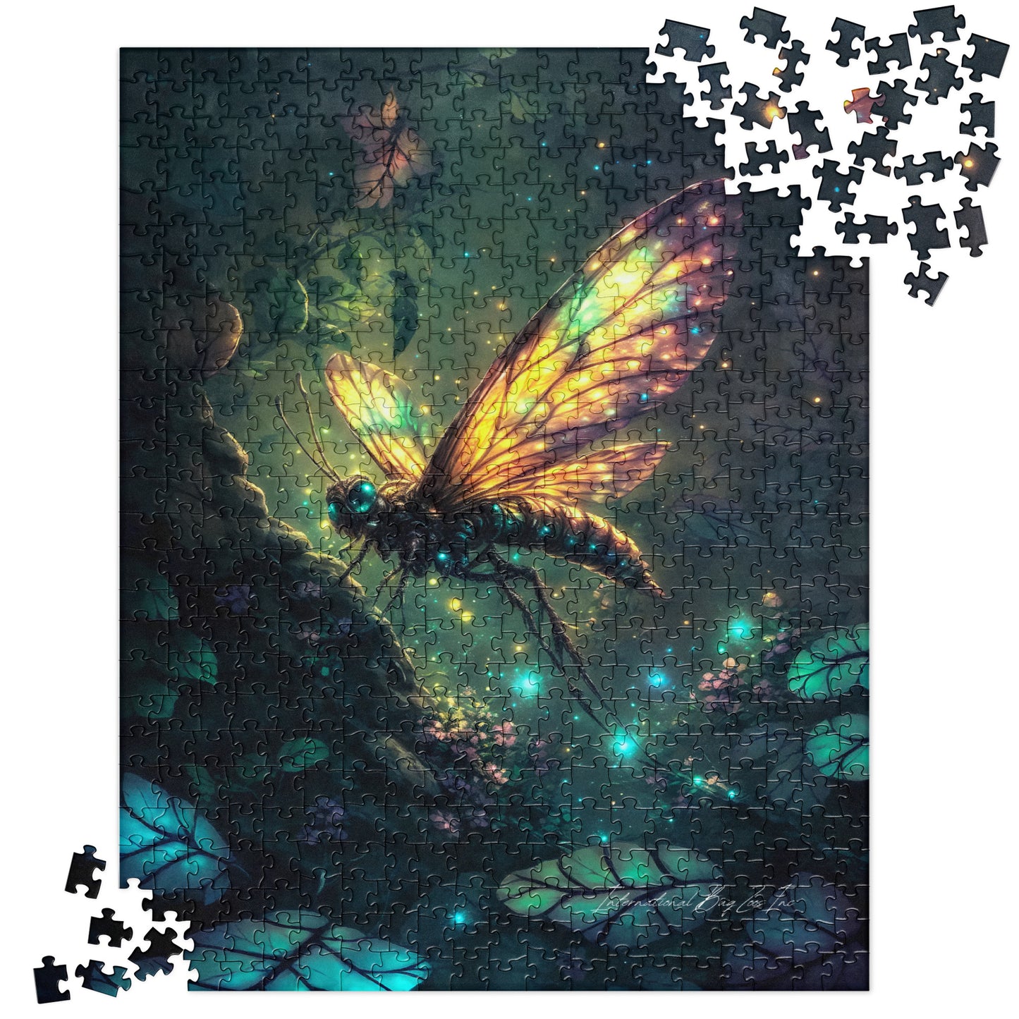 Glow of the Enchanted Wasp – Mystical Forest Puzzle Adventure: 520-Piece Jigsaw puzzle