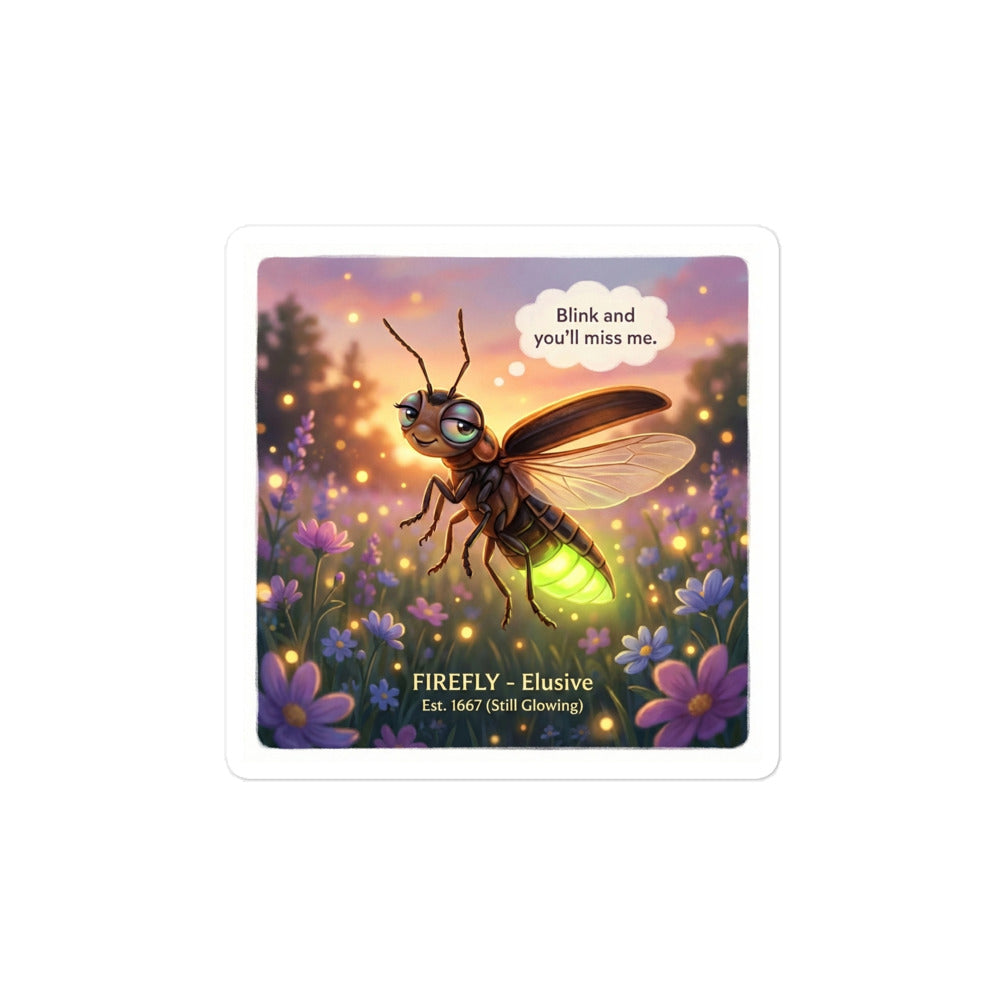 Firefly vinyl sticker detail view