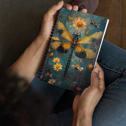 🦋 Dragonfly Daydream Spiral Notebook: Your Ideas Take Flight! 🦋 - Bug Zoo Store