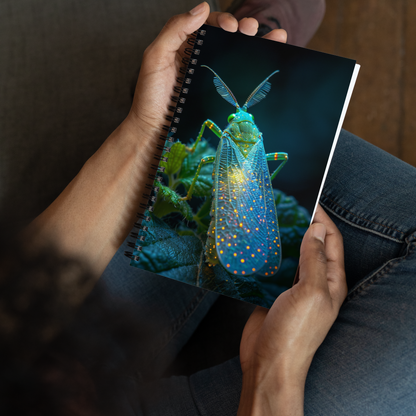 🦟 Glowing Lumibug Spiral Notebook: Illuminate Your Thoughts! 🦟 - Bug Zoo Store