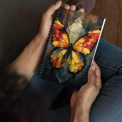 🦋 Stained Glass Butterfly Notebook: Capture Your Brilliant Ideas 🦋 - Bug Zoo Store